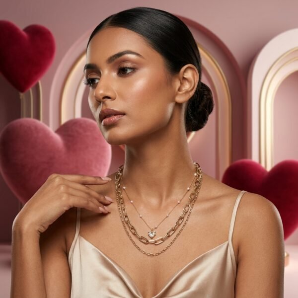 Gstyle Heart & Harmony Layered Stacked Chain